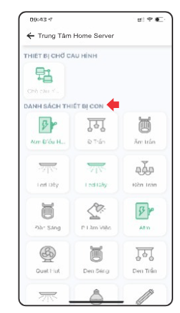 Giao diện trung tâm Home Server