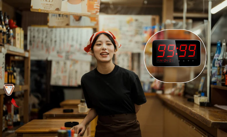 Khu vực khách báo gọi phục vụ