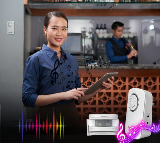 Thiết bị báo khách không dây tiện lợi 
