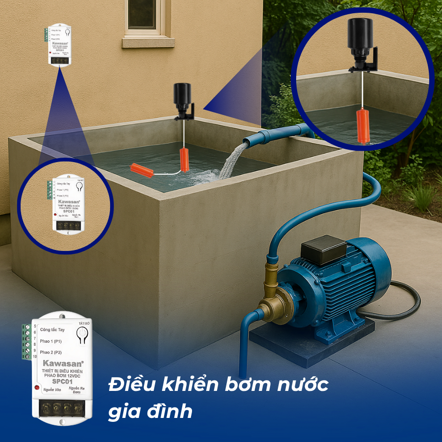  Bộ thiết bị điều khiển bơm nước an toàn KAWASAN
