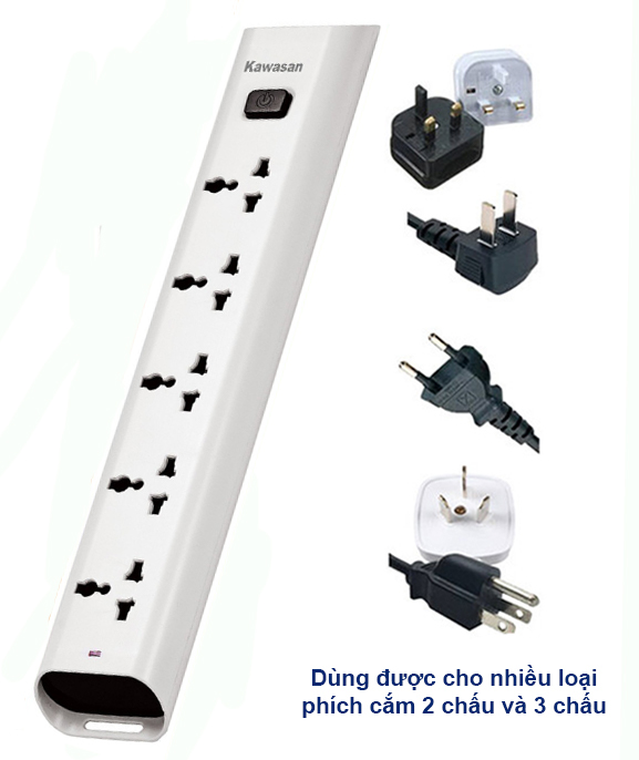 Ổ cắm đa năng tích hợp được nhiều phích cắm