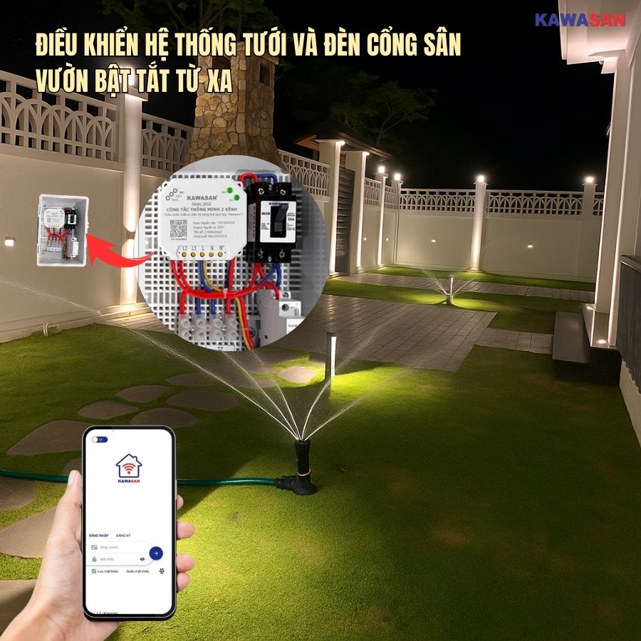 Khu vườn hoặc trang trại có diện tích lớn