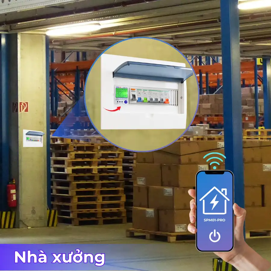 Công tơ điện tử SPM01-Pro dùng cho nhà xưởng