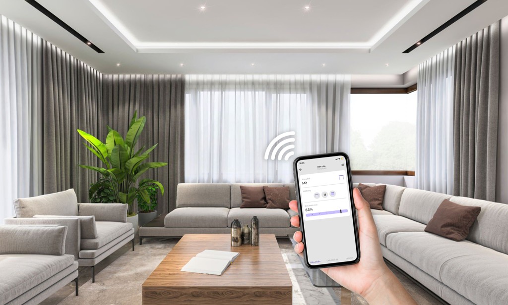 Hệ thống điều khiển rèm cửa thông minh Lumi