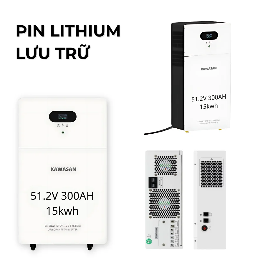 Pin lithium lưu trữ điện năng lượng mặt trời 15kWh