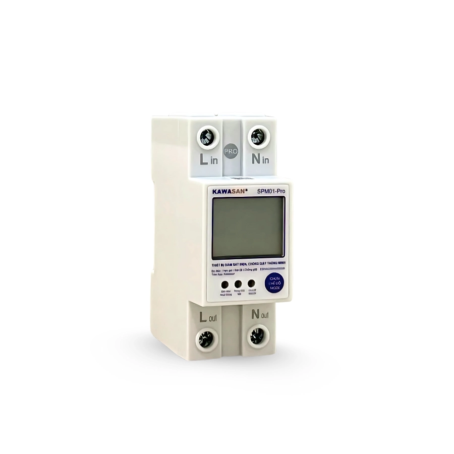 Thiết bị giám sát điện thông minh SPM01-Pro Kawasan góc nghiêng