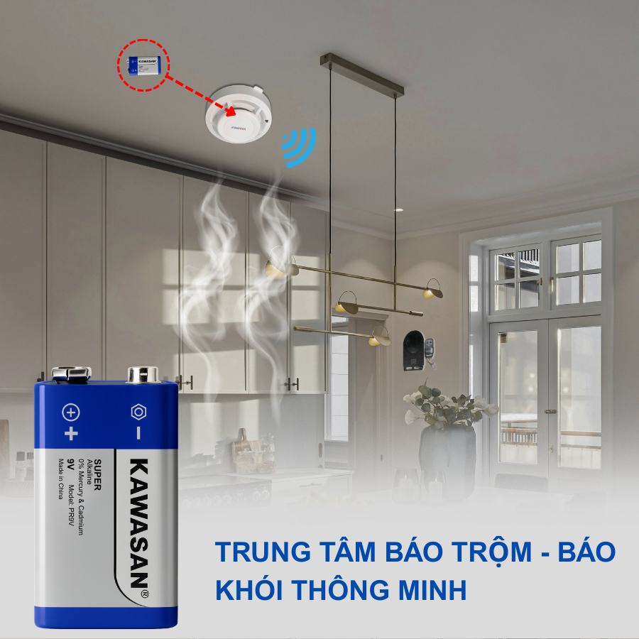 Nạp năng lượng dài cho thiết bị báo cháy, báo trộm