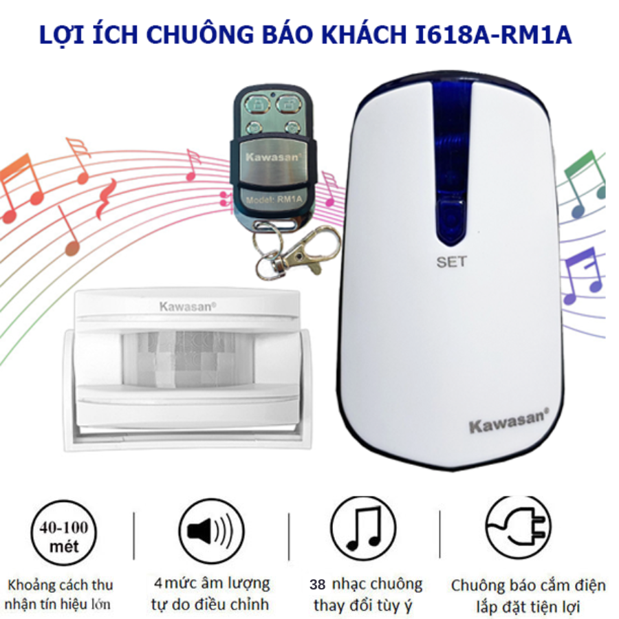 Lợi ích chuông báo khách không dây I618A-R