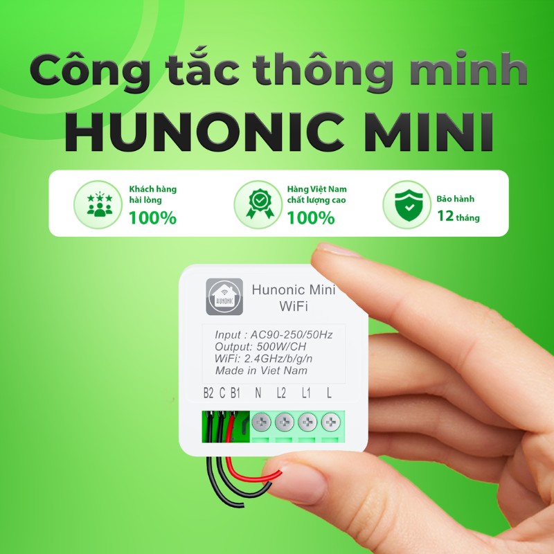 Công tắc điều khiển từ xa Hunonic Mini 12 hunonic mini2