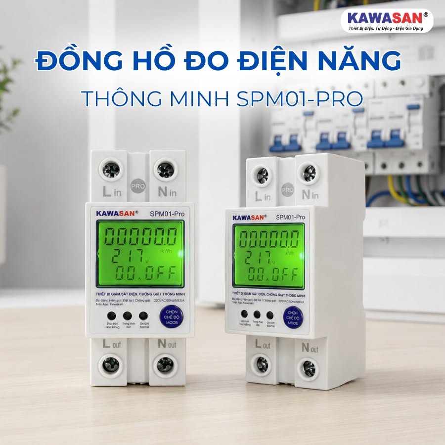 Thiết bị giám sát điện thông minh Kawasan SPM01-Pro