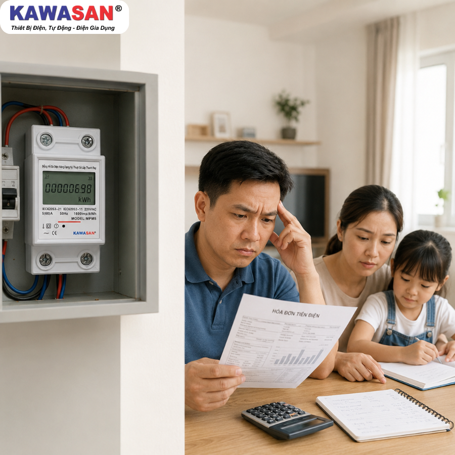Hóa đơn tiền điện tăng cao