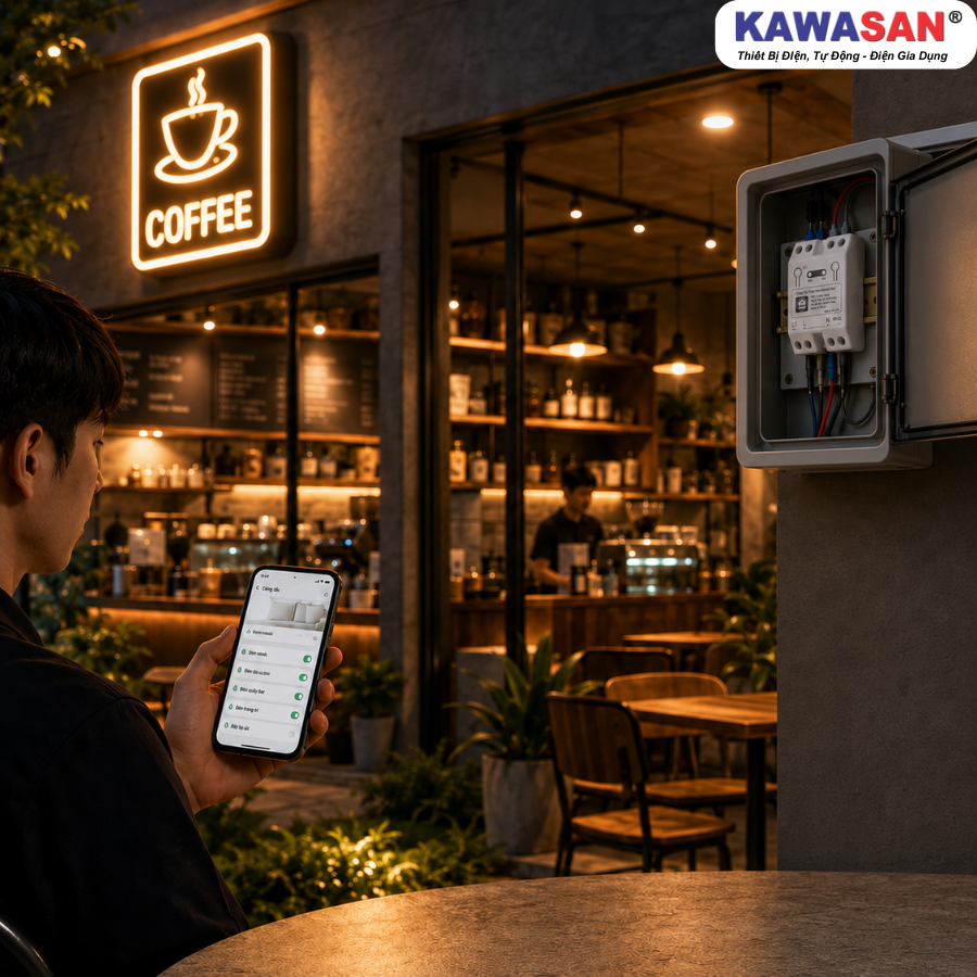 DTBS-01 phù hợp cho nhà ở, hành lang, ban công, sân vườn, cửa hàng và quán cà phê trong giới hạn công suất cho phép