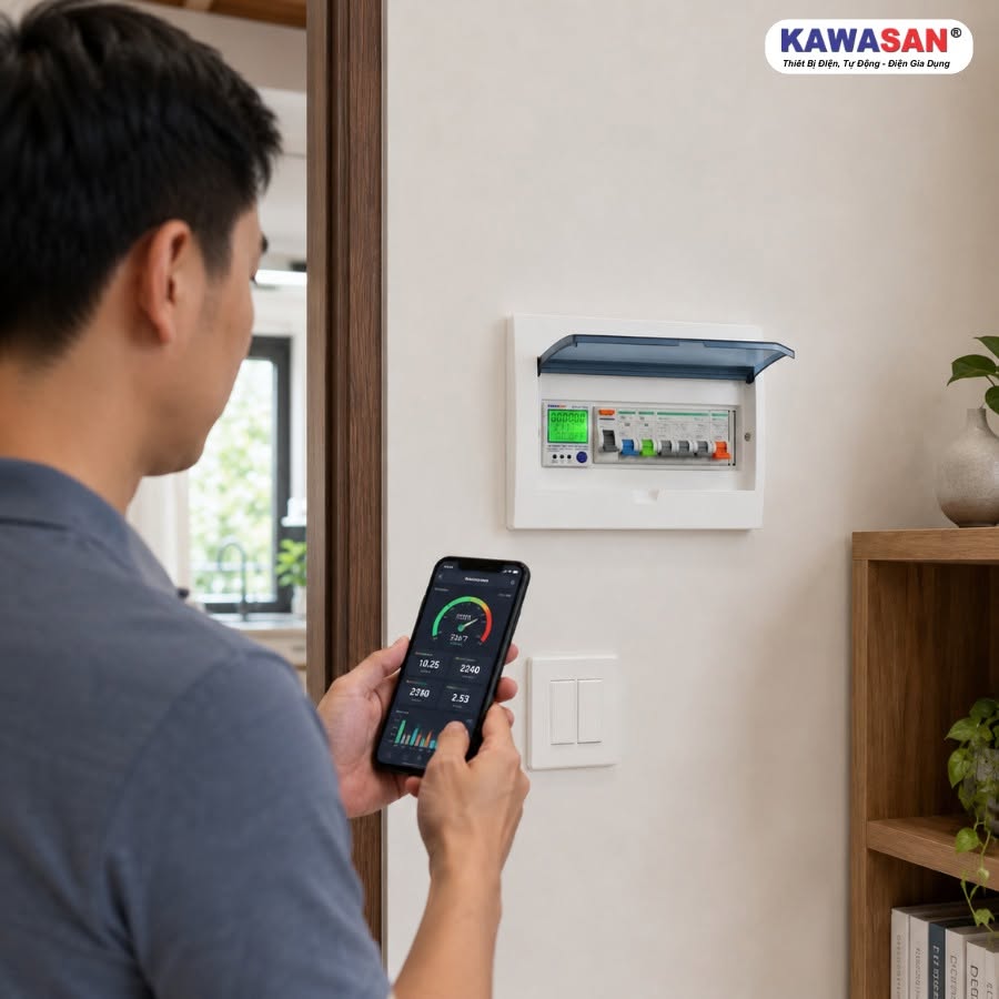 Giám sát điện gia đình qua điện thoại bằng SPM01-Pro
