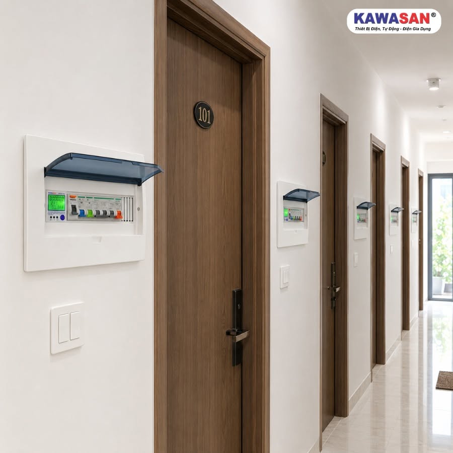 Thiết bị giám sát điện SPM01-Pro cho nhà trọ và căn hộ