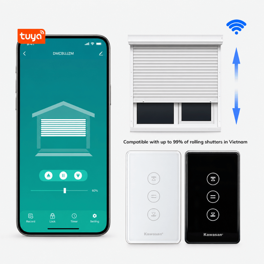 Có thể kết nối được với tất cả các dòng điện thoại qua App Tuya Smart