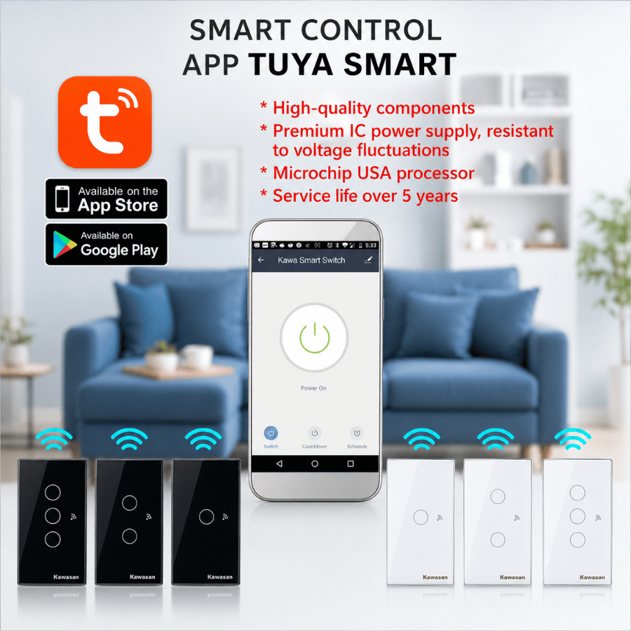 Features of Wi-Fi Smart Switches Đặc điểm công tắc WIFI thông minh