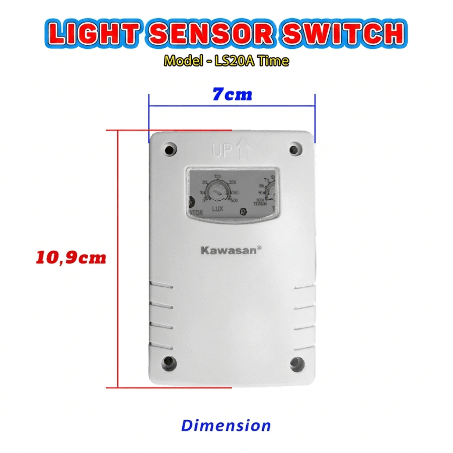 Specifications Thông số kỹ thuật công tắc ánh sáng LS20A-TIME