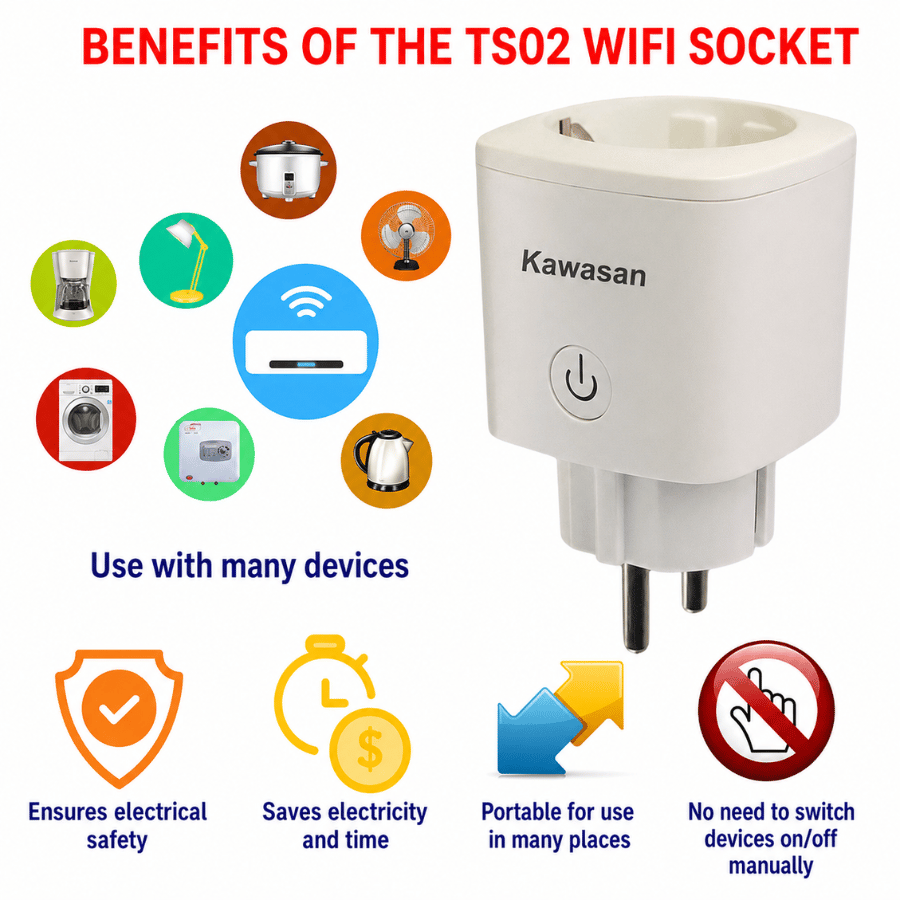 Lợi ích của ổ cắm điện wifi TS02