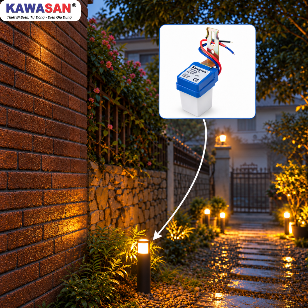 Công tắc cảm ứng ánh sáng LS6 chiếu sáng sân vườn nhà