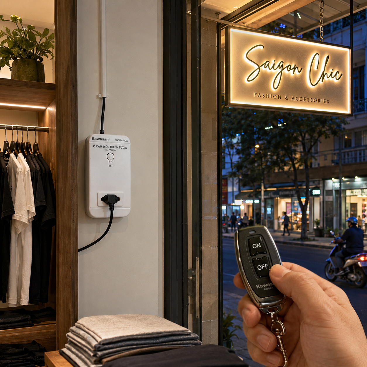 Bật tắt bảng hiệu quảng cáo shop kinh doanh TP.HCM