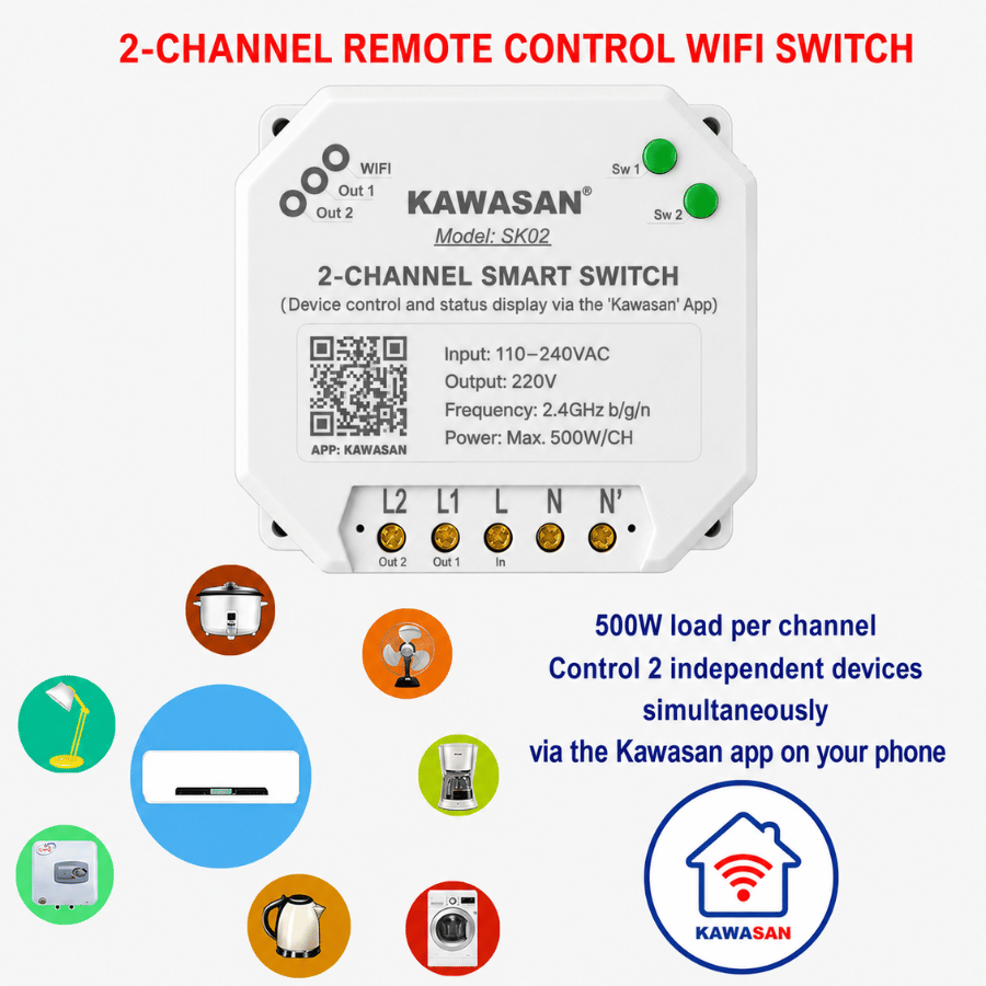 ​Ứng dụng công tắc thông minh Kawasan SK02