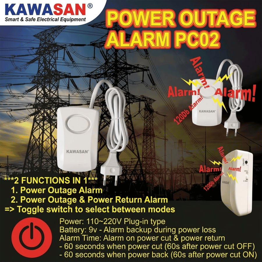 Thiết bị báo cúp điện PC02 KAWASAN