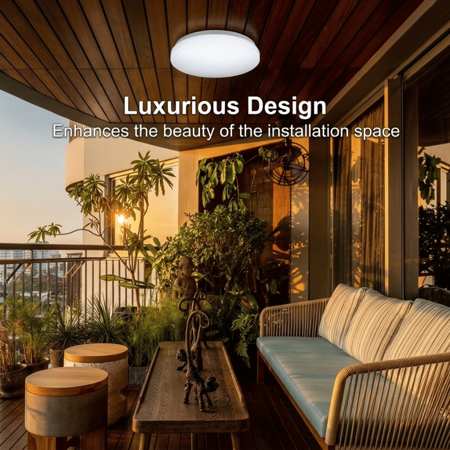 Sensor ceiling lights help enhance the beauty of the installation space Đèn cảm biến ốp trần giúp tăng vẻ đẹp cho không gian lắp đặt