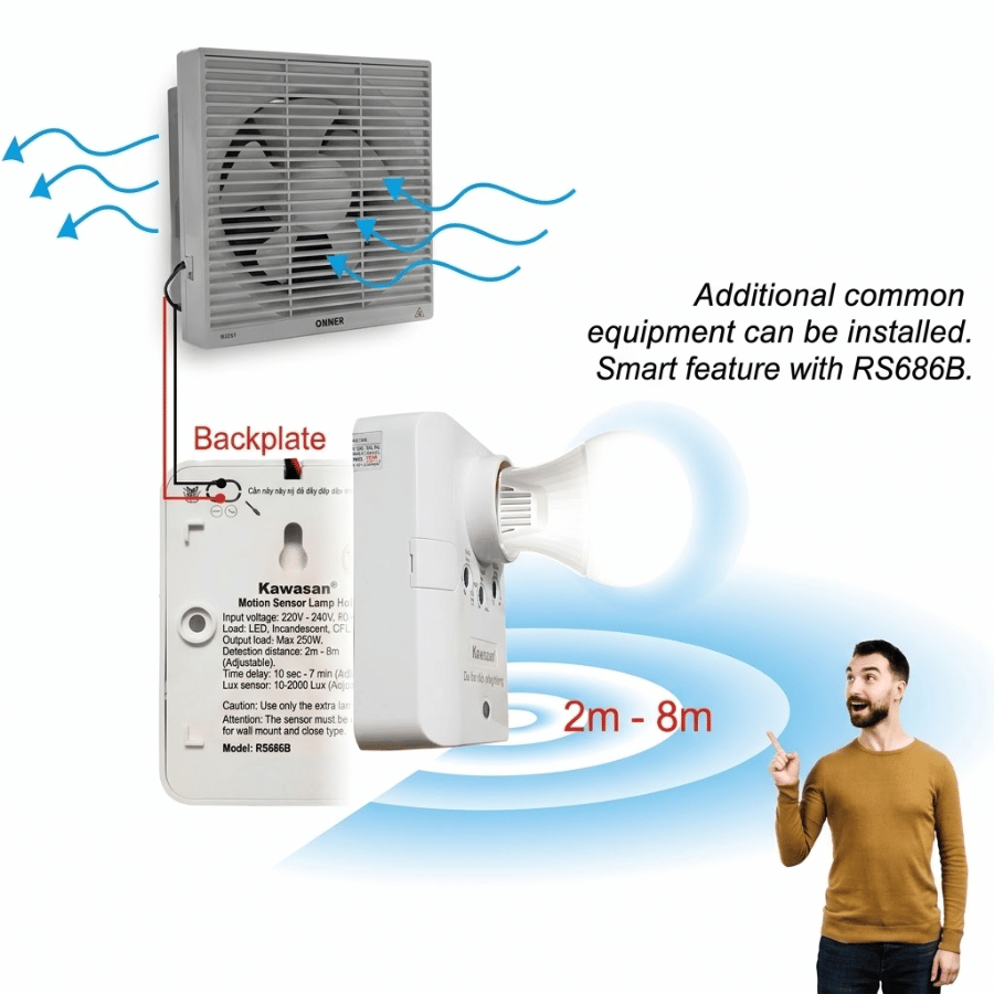Có ngõ ra đèn hoặc các thiết bị phụ khác công suất <100w