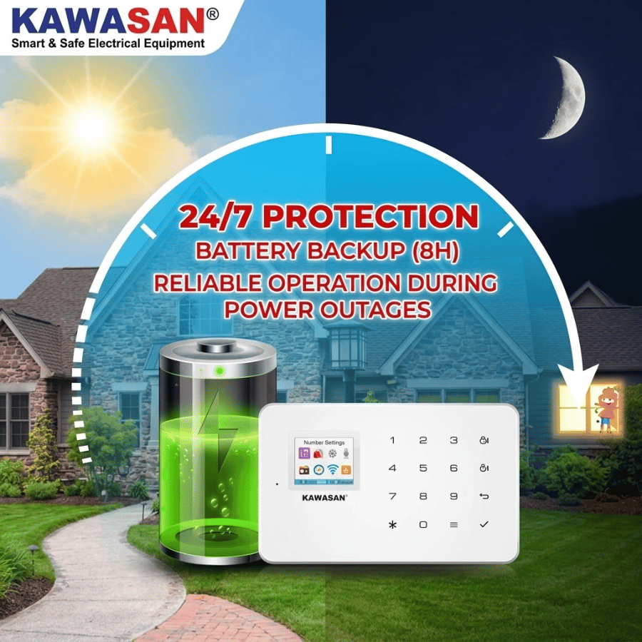Có Pin dự phòng trong 4-8h, khi mất điện khẩn cấp trung tâm vẫn hoạt động