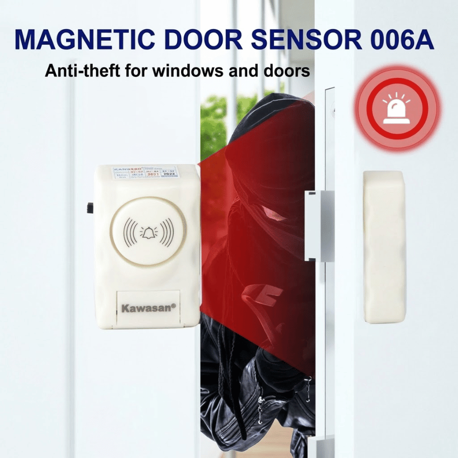 The 006A magnetic door sensor offers multiple practical features. Cửa từ 006A có nhiều đặc điểm nổi bật