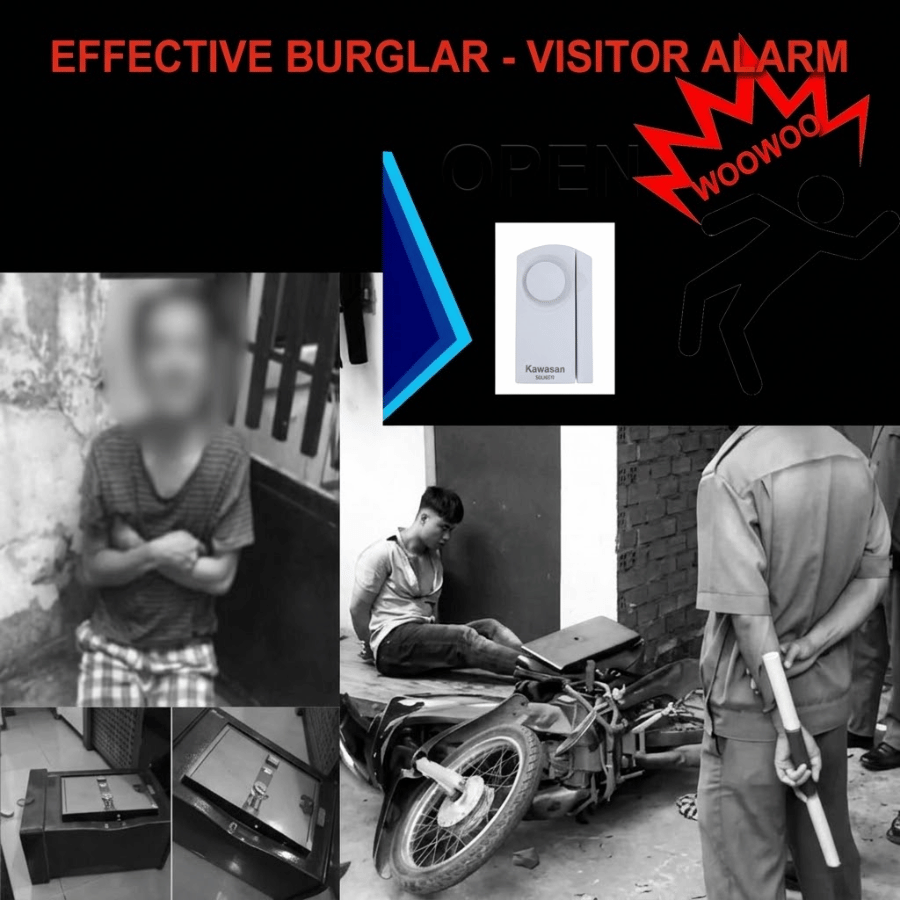 2 operating modes—visitor chime and anti-theft alarm—in a single 007D device. 2 chế độ báo khách và báo trộm chỉ trong 1 thiết bị 007D