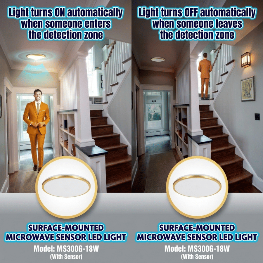 Đèn led nổi trần cảm ứng