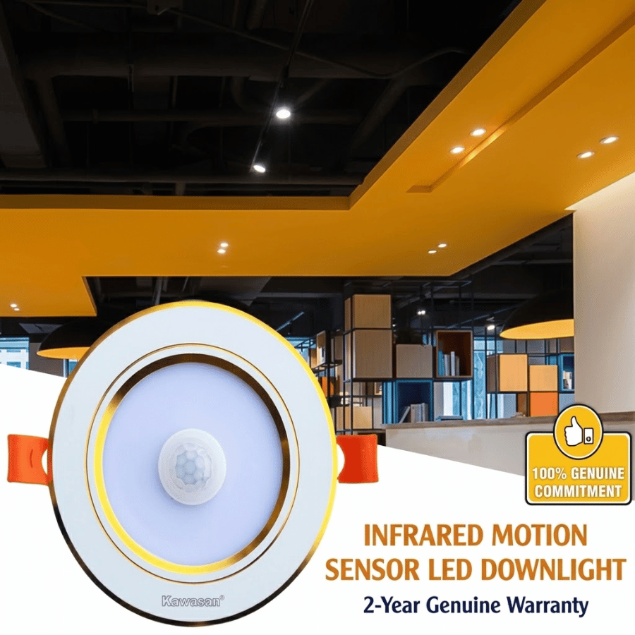 Recessed ceiling infrared sensor light with a genuine 2-year warranty Đèn cảm ứng hồng ngoại âm trần bảo hành chính hãng 2 năm