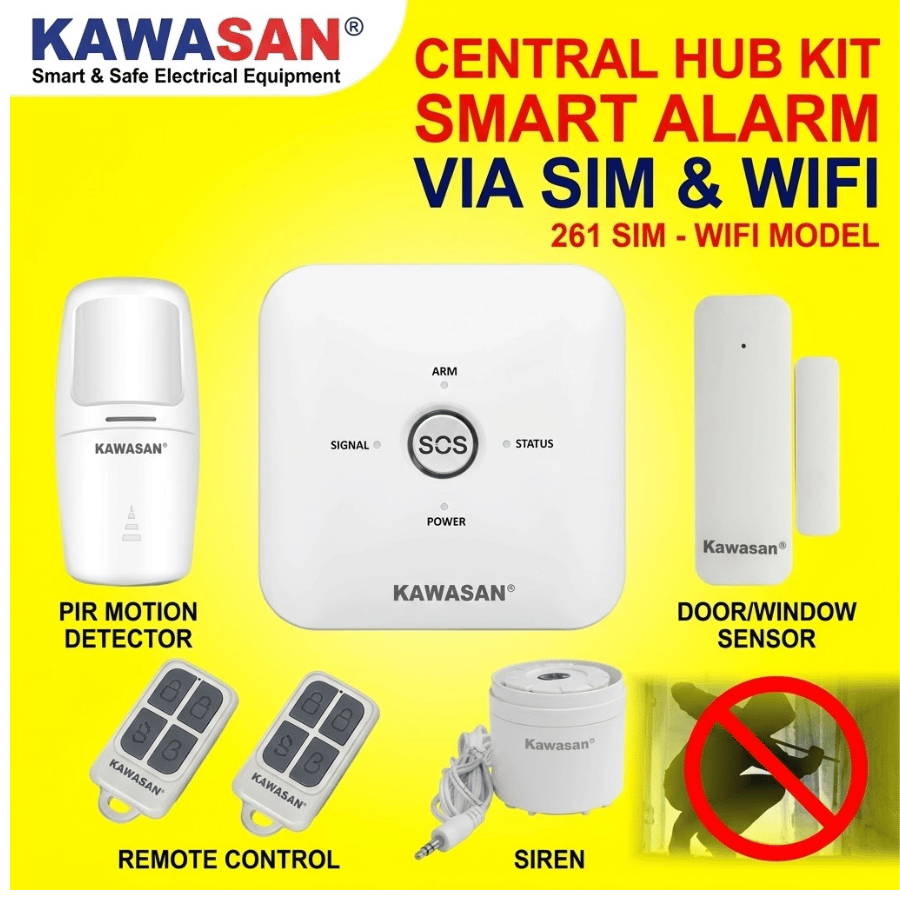 Báo trộm qua điện thoại Kawasan 261 WIFI- SIM