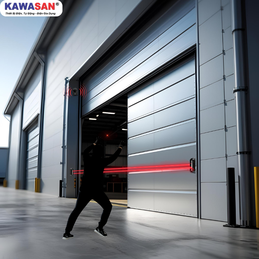 Hàng rào điện tử chống trộm BK100M lắp đặt bảo vệ nhà xưởng kho bãi