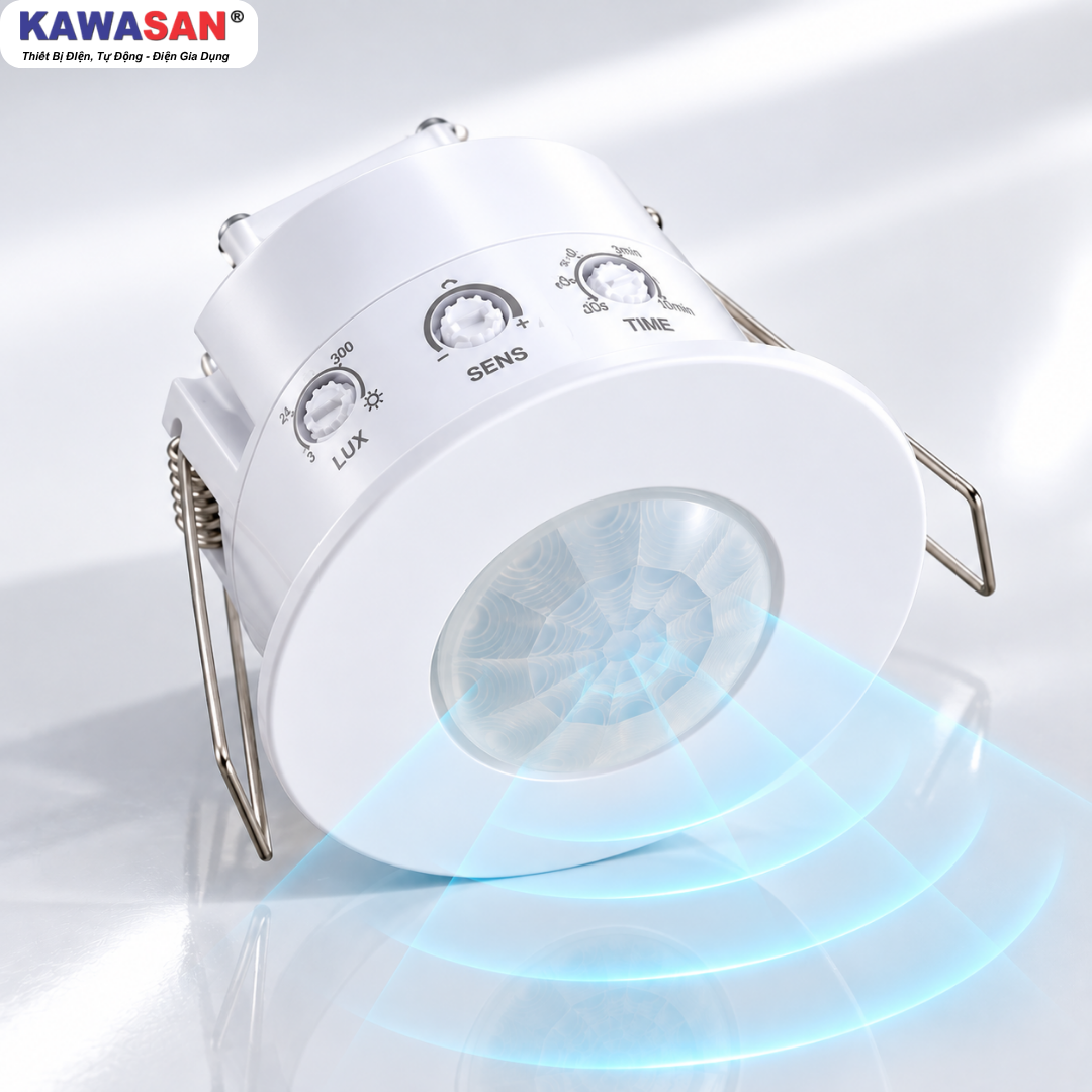 Công tắc cảm biến hiện diện âm trần PS05-Pro tự động bật tắt thiết bị điện