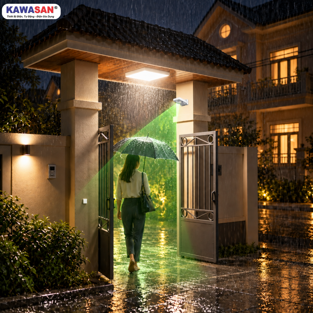 Công tắc cảm ứng chuyển động SS786 tự động chiếu sáng lối vào nhà an toàn dưới trời mưa