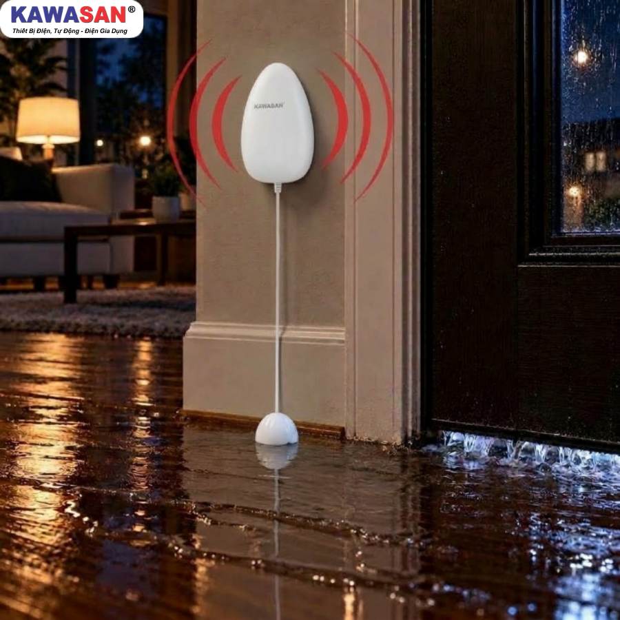 Cảm biến tràn nước WA01 Kawasan bảo vệ sàn nhà trệt mùa mưa lụt