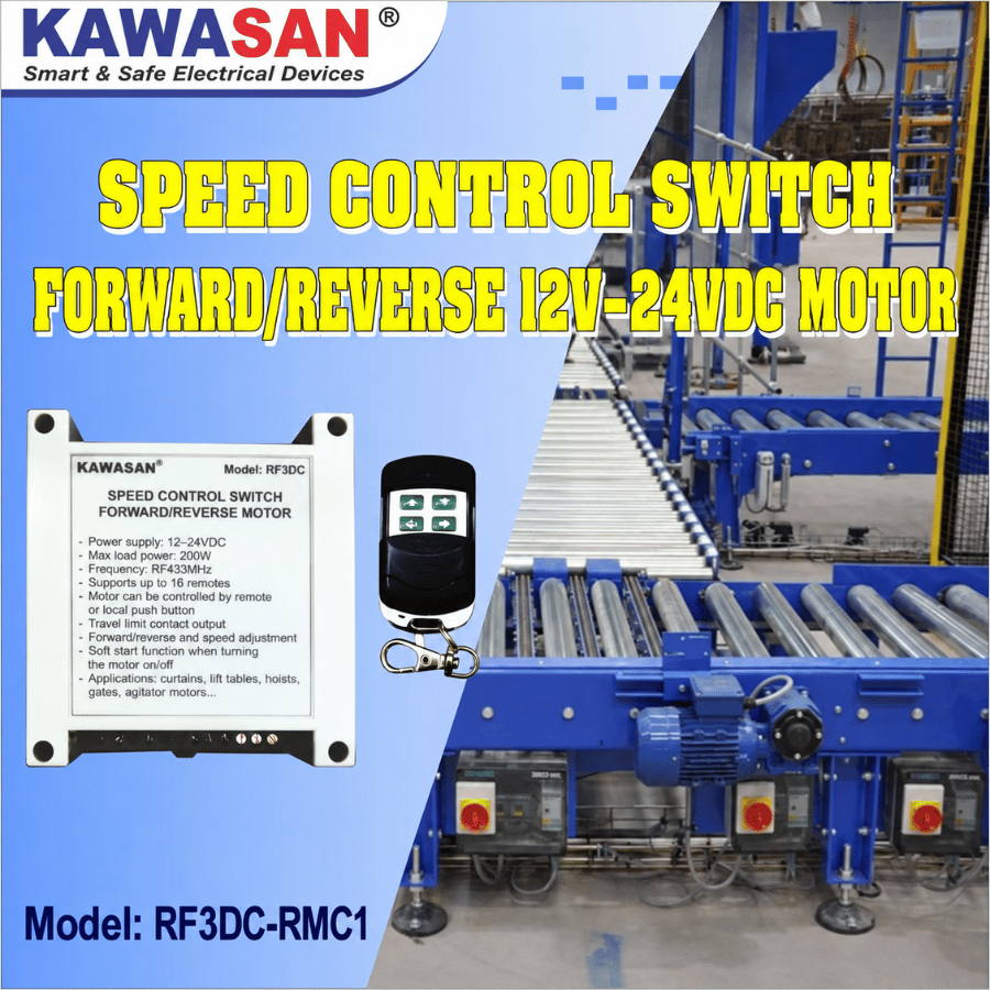 Công tắc điều khiển động cơ DC RF3DC-RMC1