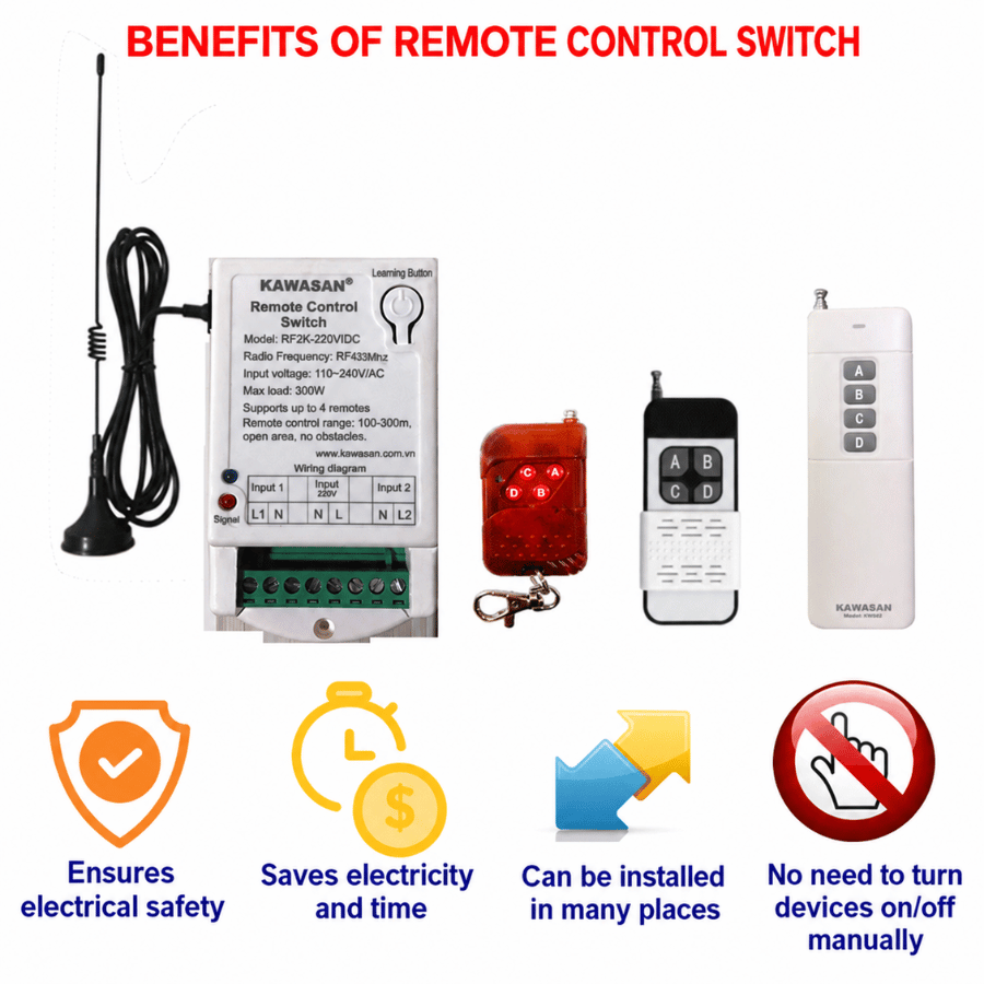 Điều khiển từ xa 12V mang đến nhiều lợi ích cho người dùng