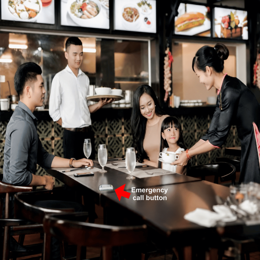 Nút nhấn giúp khách hàng gọi phục vụ nhanh hơn