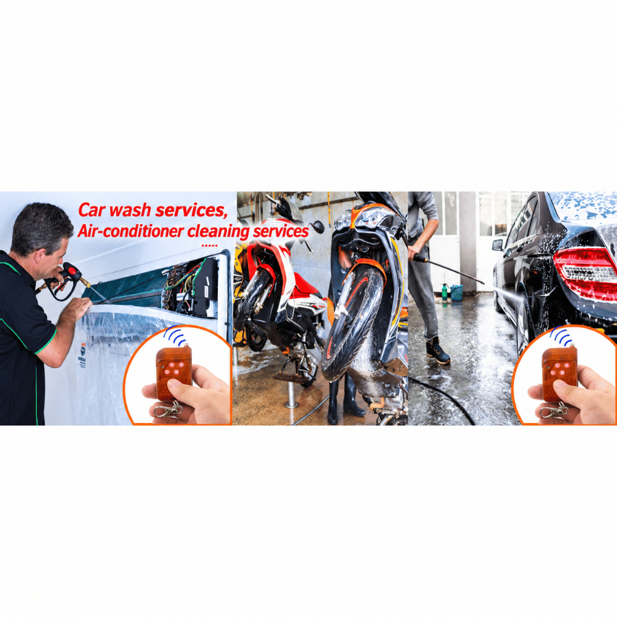 Tiện lợi cho các máy rửa xe máy vệ sinh điều hòa