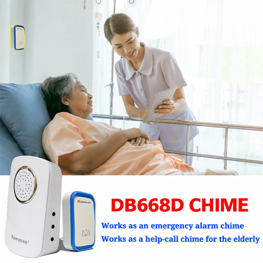 Can be used as an emergency alarm and assistance call button for elderly people. Có thể dùng làm chuông báo động khẩn và báo cần giúp đỡ cho người già