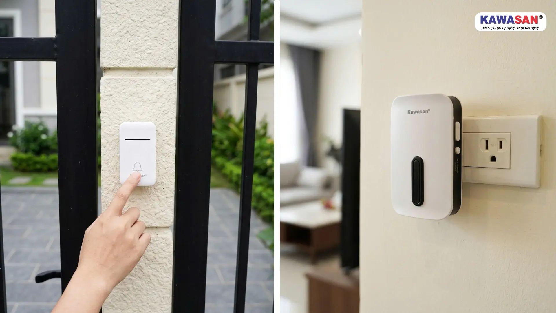 Bộ chuông cửa không dây KAWASAN DB818A
