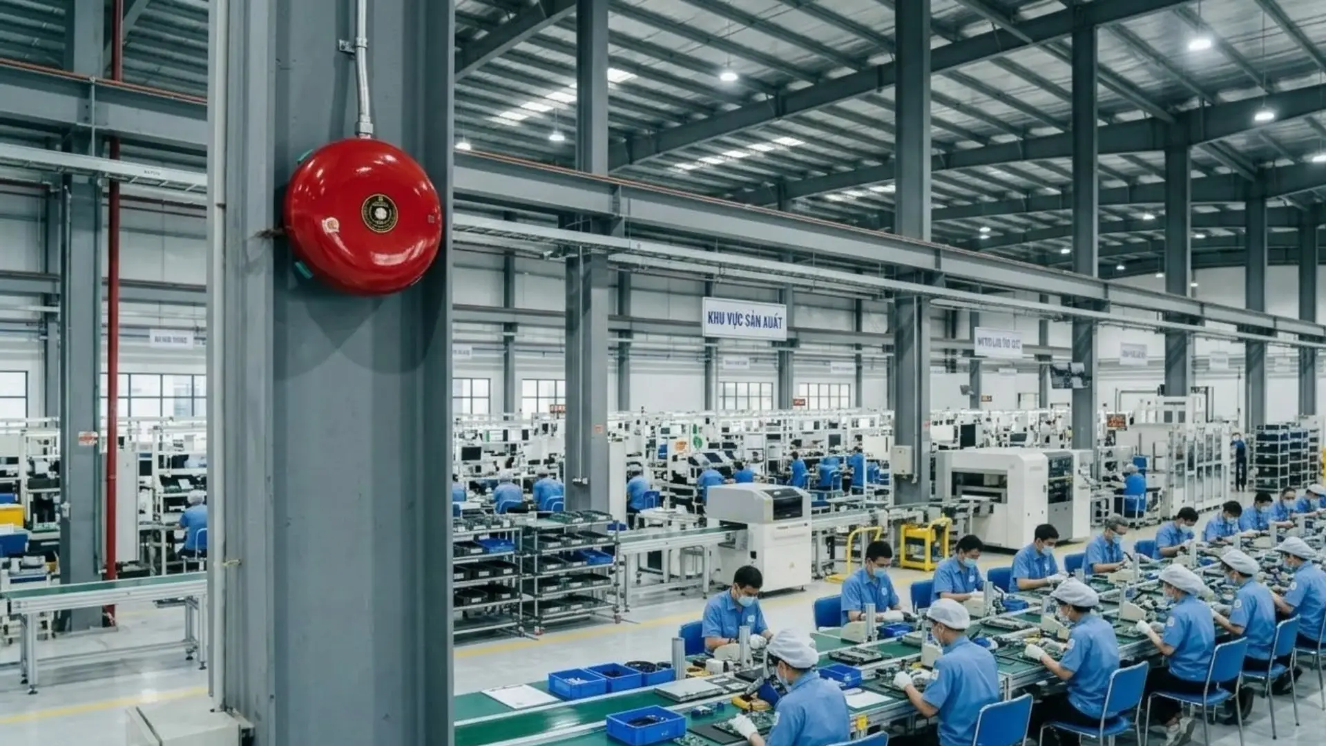 Chuông điện Tiến Thành 220V báo ca nhà xưởng