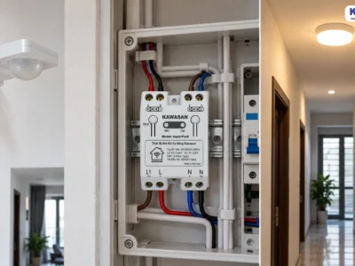 KAWASAN Input-Pro6 kết nối cảm biến với đèn trong hệ thống nhà thông minh